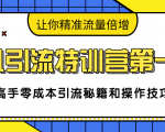 卓凡引流特训营第一期:高手零成本引流秘籍和操作技巧,让你精准流量倍增|淘骐网赚资源库
