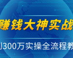 抖音赚钱大神实战运营教程,0到300万实操全流程教学,抖音独家变现模式|淘骐网赚资源库