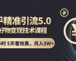 知乎精准引流5.0+知乎好物变现技术课程：每天1-2小时5天看效果，月入3W+|淘骐网赚资源库