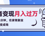 每天15分钟，在家做副业把声音变成钱，声音修炼变现资源月入过万！|淘骐网赚资源库