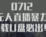 树敌习研社抖音无人直播暴力带货车载U盘必出单,单号单日产出300纯利润|淘骐网赚资源库