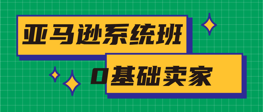 亚马逊系统班，专为0基础卖家量身打造，亚马逊运营流程与架构|淘骐网赚资源库