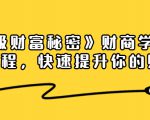 《终极财富秘密》财商学习必修课程,快速提升你的财富(18节视频课)|淘骐网赚资源库