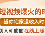 【0基础吸金视频变现课】每天5分钟，在家轻松做视频，开启月入过万的副业|淘骐网赚资源库