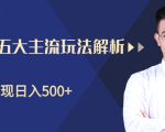 柚子咸鱼淘客五大主流玩法解析,掌握后既能引流又能轻松实现日入500+|淘骐网赚资源库