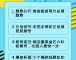 视频号运营实战课2.0,目前市面上最新最全玩法,快速吸粉吸金(10节视频)|淘骐网赚资源库