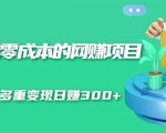 无门槛零成本的网赚项目，整合微信群多重变现日赚300+|淘骐网赚资源库