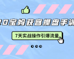 2020宝妈获客操盘手训练营：7天实战操作引爆 母婴、都市、购物宝妈流量|淘骐网赚资源库