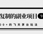 揭秘人人可复制的副业项目，能够实现日入10000+的撸飞天茅台玩法|淘骐网赚资源库