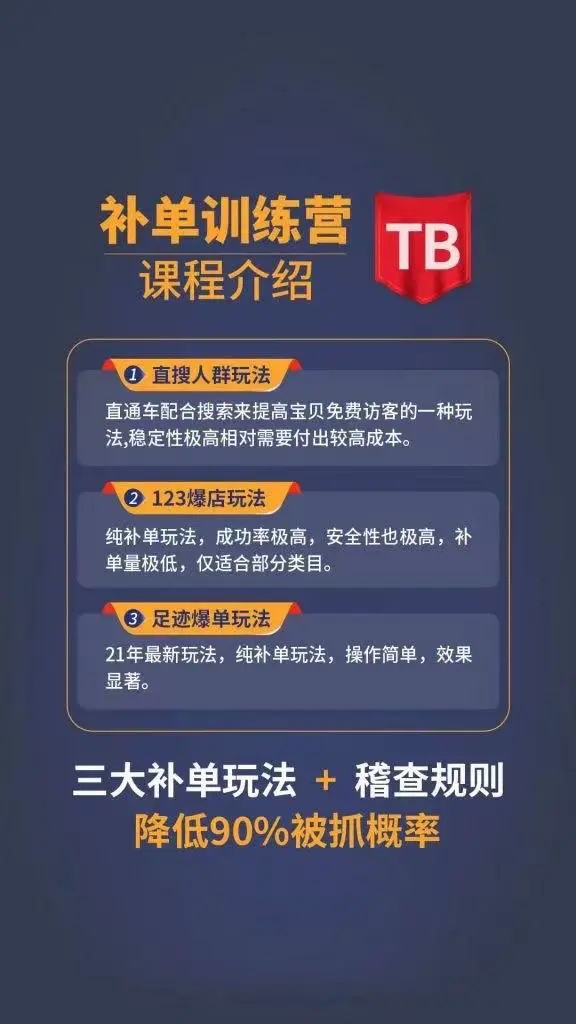 数据蛇淘宝2021最新三大补单玩法+稽查规则，降低90%被抓概率|淘骐网赚资源库