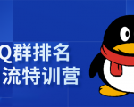 《QQ群排名引流特训营》一个群被动收益1000,是如何做到的(5节视频课)|淘骐网赚资源库