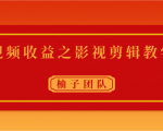 视频收益之影视剪辑教学 一个月赚几千块钱真不难|淘骐网赚资源库