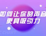 刘琪·如何让你的声音更具吸引力(20节课-完结)|淘骐网赚资源库