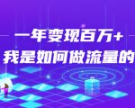 不会引流?强子:一年变现百万+,我是如何做流量的?|淘骐网赚资源库