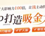 IP打造吸金术:0基础0资源,也能扩大影响力100倍,让钱主动找你!|淘骐网赚资源库