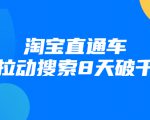 进阶战速课:淘宝直通车拉动搜索8天破千|淘骐网赚资源库