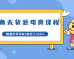 龟课·闲鱼无货源电商课程第20期:闲鱼项目操盘手带你从0到月入20万+|淘骐网赚资源库
