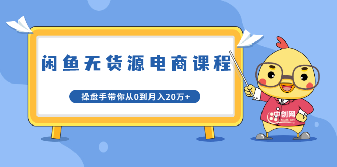 龟课·闲鱼无货源电商课程第20期:闲鱼项目操盘手带你从0到月入20万+|淘骐网赚资源库