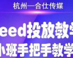 合仕传媒Feed投放教学,手把手教学,开车烧钱必须自己会|淘骐网赚资源库