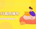 抖金必火学院·抖音同城号:带你玩转同城流量池,同城实体经济的机会来了|淘骐网赚资源库