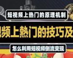 杰小杰·短视频上热门的方法技巧,利用短视频导流快速实现万元收益|淘骐网赚资源库