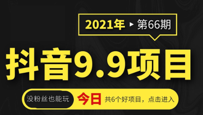 抖音9.9课程项目,没粉丝也能卖课,一天300+粉易变现|淘骐网赚资源库