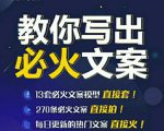 陈厂长:教你写必火文案,10节实操课让你变成专业文案高手|淘骐网赚资源库