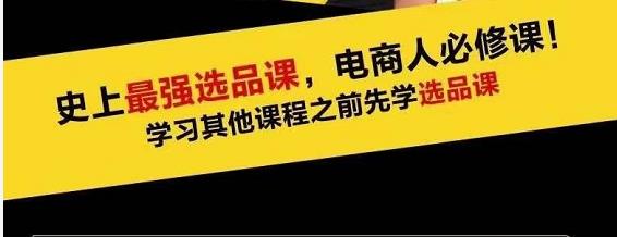 蓝海高利润选品课:你只要能选好一个品,就意味着一年轻松几百万的利润|淘骐网赚资源库