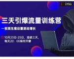 抖品牌·三天引爆流量训练营,实现生意总量滚动增长|淘骐网赚资源库