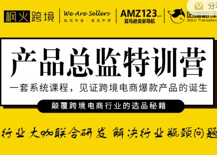 枫火跨境·产品总监特训营,行业大咖联合研发解决行业瓶颈问题|淘骐网赚资源库