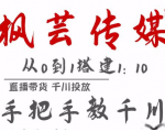 枫芸传媒11月千川最新玩法,手把手教你搭建1:10的计划|淘骐网赚资源库