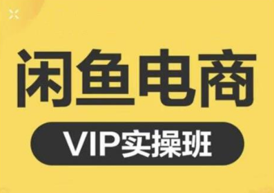 鱼客·闲鱼电商零基础入门到进阶VIP实战课程,帮助你掌握闲鱼电商所需的各项技能|淘骐网赚资源库