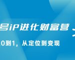 视频号iP进化财富营，从0到1，从定位到变现赚钱（价值1577元）|淘骐网赚资源库