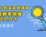 得物冷门收益实操项目,0基础新手就能单号日入几十,可批量操作|淘骐网赚资源库