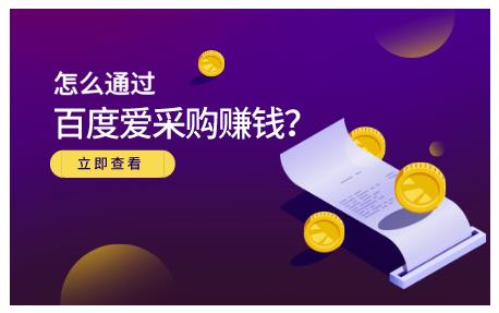 大王·怎么通过百度爱采购赚钱，已经通过百度爱采购完成200多万的销量|淘骐网赚资源库