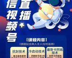 梅花实验室·微信视频号无人直播第3期+第5期,视频号带货权限0粉价值1180元|淘骐网赚资源库