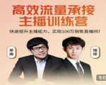 高效流量承接主播训练营:快速提升主播能力,实现100万销售直播间|淘骐网赚资源库