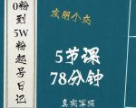 0粉到5万粉起号日记,大志参谋起号经历及变现逻辑|淘骐网赚资源库