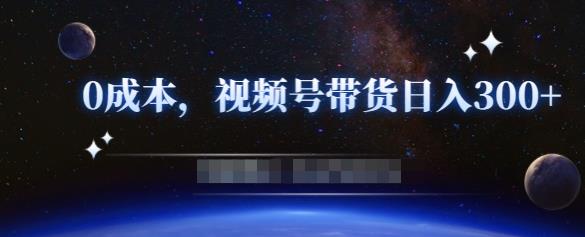 零基础视频号带货赚钱项目,0成本0门槛轻松日入300+【视频教程】|淘骐网赚资源库