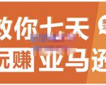 晟尧跨境·教你七天玩赚亚马逊，教你轻松玩赚亚马逊，适合小白学习|淘骐网赚资源库