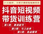 李鲆·抖短音视频带货练训营第五期,手把教手你短视带频货,听照话做,保证出单|淘骐网赚资源库
