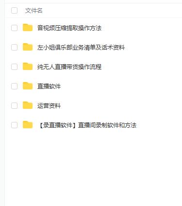 左小姐-直播带货俱乐部十三行、无人直播，全套教程附：工具、文档、话术资料|淘骐网赚资源库