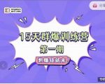 金抖云Peter《15天群爆训练营》,破解抖音玄学,群爆心法,起号方式|淘骐网赚资源库