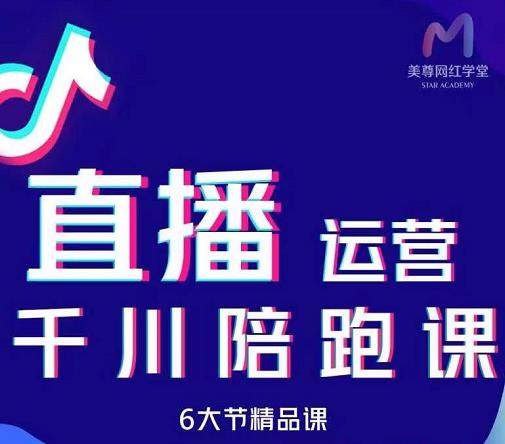 美尊-抖音直播运营千川系统课:直播运营规划、起号、主播培养、千川投放等|淘骐网赚资源库