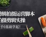 湘水·美食剪辑拍摄运营,脚本思路拍摄剪辑实操+基础知识|淘骐网赚资源库