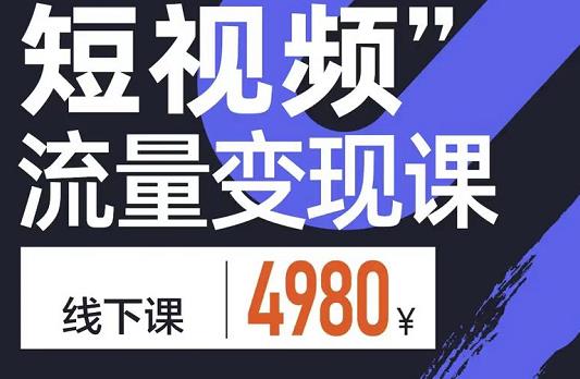 参哥·短视频流量变现课，学成即可上路，抓住时代的红利|淘骐网赚资源库