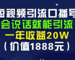 安妈·短视频引流口播号,会说话就能引流,一年收益20W(价值1888元)|淘骐网赚资源库