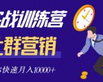 社群营销全套体系课程,助你了解什么是社群,教你快速步入月营10000+|淘骐网赚资源库