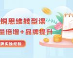 无界营销思维转型课:1000个品牌实操经验,助你销量倍增(20节视频)|淘骐网赚资源库