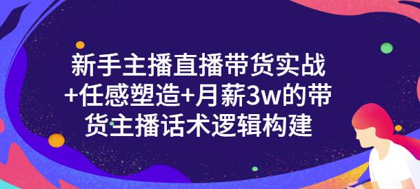 一群宝宝·新手主播直播带货实战+信任感塑造+月薪3w的带货主播话术逻辑构建|淘骐网赚资源库